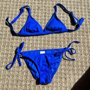Xhilaration Royal Blue Bikini Set (small)